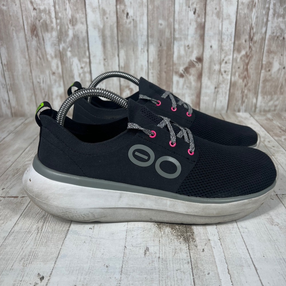 OOFOS OOmg Low Eezee Black Mesh Recovery Sneakers Womens 9 EU 40 04012024-11